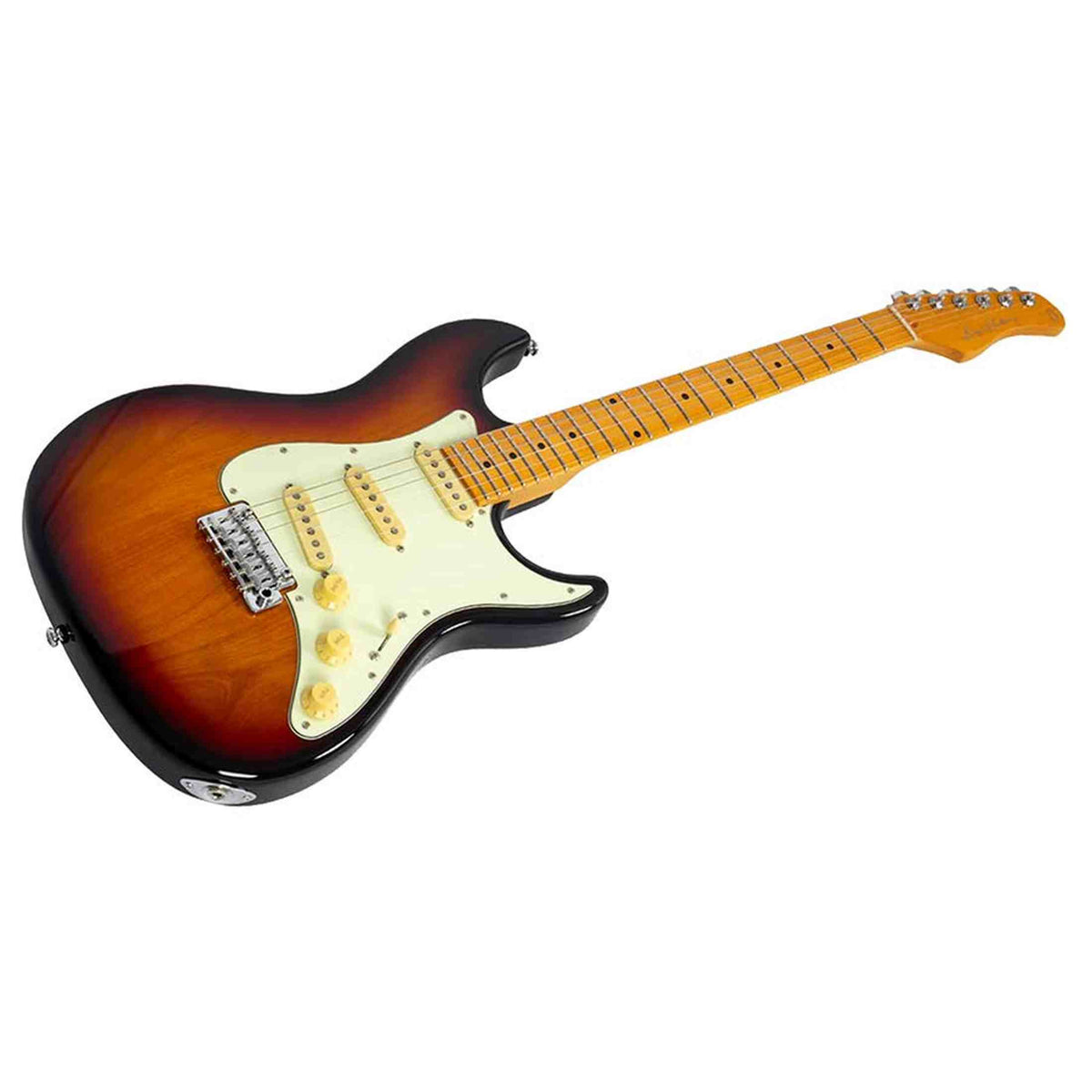 Sire S7N/3TS New Gen Larry Carlton elektrische gitaar – S-Style, alder body, 3-Tone Sunburst, HSS-configuratie, stainless steel frets
