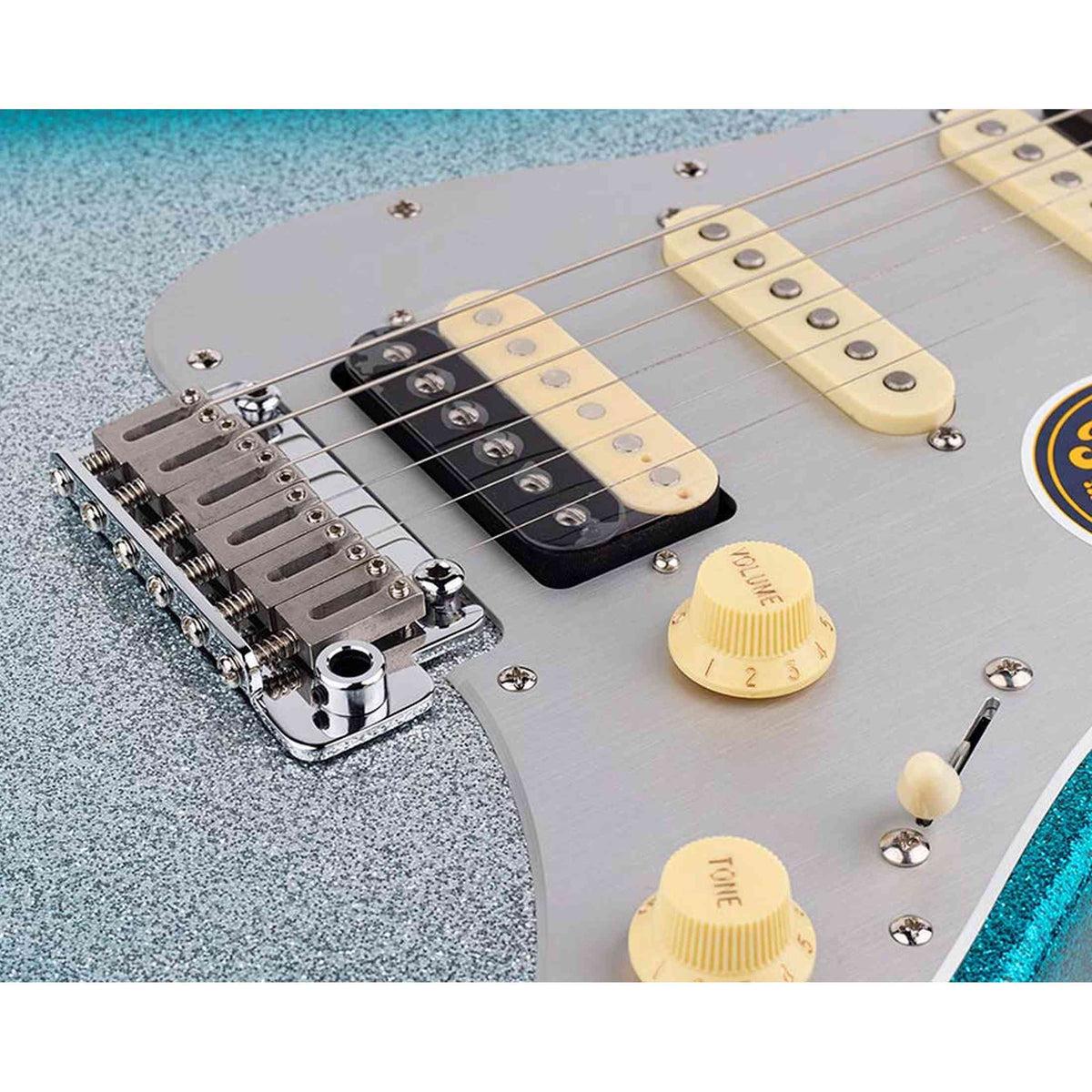Sire S7N HSS/SBS New Gen Larry Carlton elektrische gitaar – S-Style, alder body, Skyburst Sparkle, HSS-configuratie, stainless steel frets