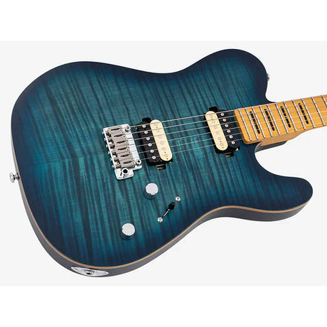Sire T7N FM/TBL elektrische gitaar – T-Style, Flamed North American Alder, Transparent Blue Satin, LC Super-Modern pickups, stainless frets, locking tuners