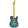 Sire T7N FM/TBL elektrische gitaar – T-Style, Flamed North American Alder, Transparent Blue Satin, LC Super-Modern pickups, stainless frets, locking tuners
