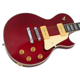 Sire L7VN/CAR elektrische gitaar – L-Style, mahonie met maple top, Candy Apple Red, P90 pickups, stainless frets, locking tuners