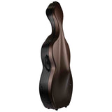 BAM BONB1003XLMN Bonbon cellokoffer 4/4 zwart met bruine bovenkant 4 kg