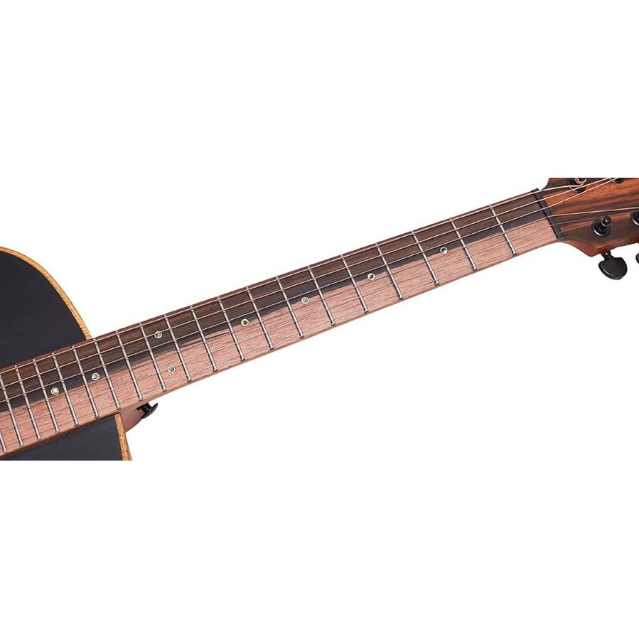Bromo BAT8ME/BK Tahoma Series Mini Jumbo walnoot akoestische western gitaar