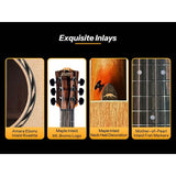 Bromo BAA8S Appalachian Series Mini Jumbo naturel akoestische western gitaar