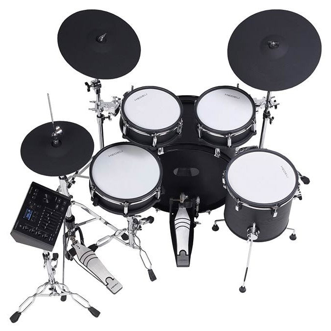 Medeli MZ729 Elektrisch Drumstel Fullsize Mesh Ketels met 20" Kick en Blackwood