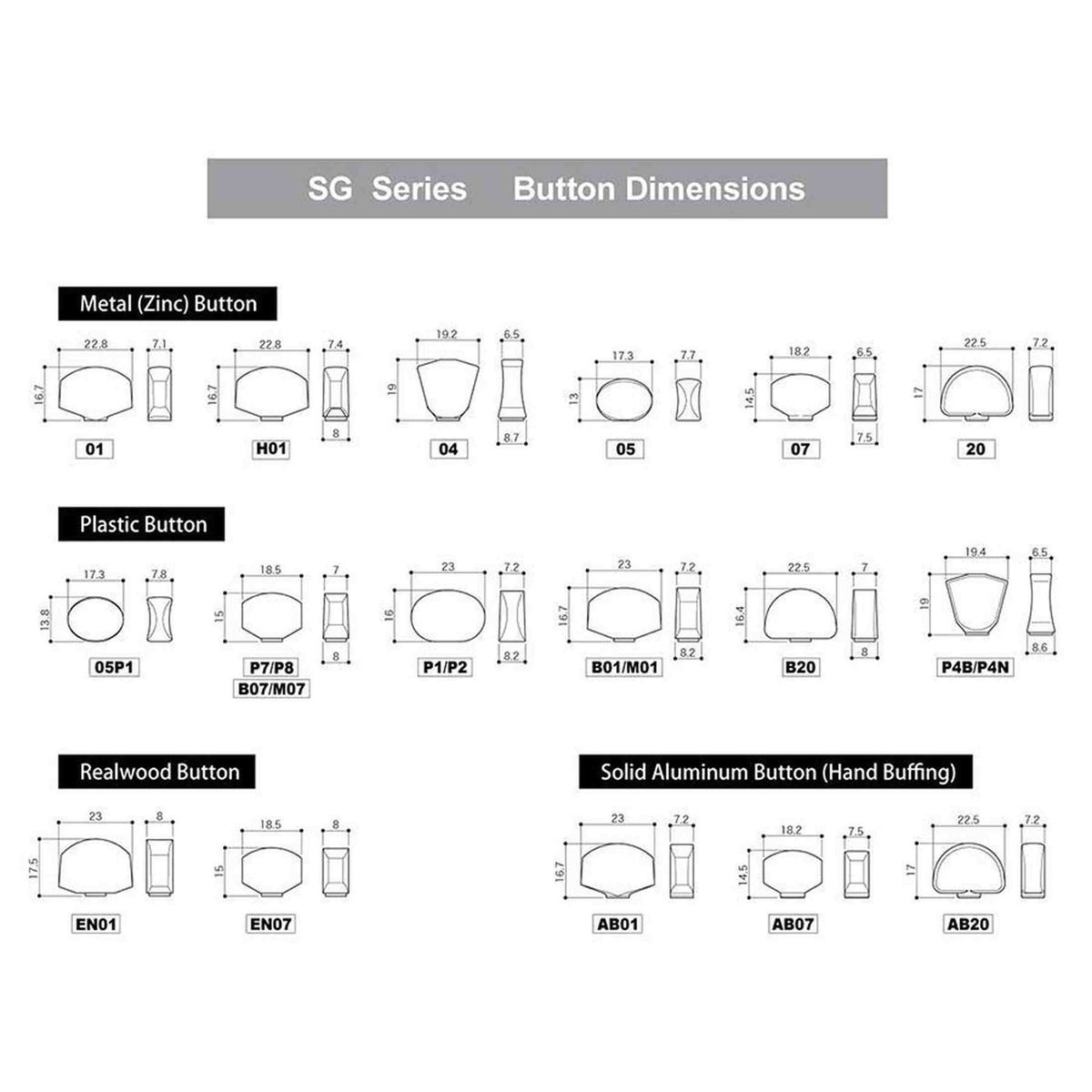 Gotoh GTH13820 SG381 stemmechanieken met 05 knoppen, 6R, goud
