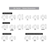 Gotoh GTH13826 SG381 stemmechanieken met 05PW knoppen, 6R, zwart