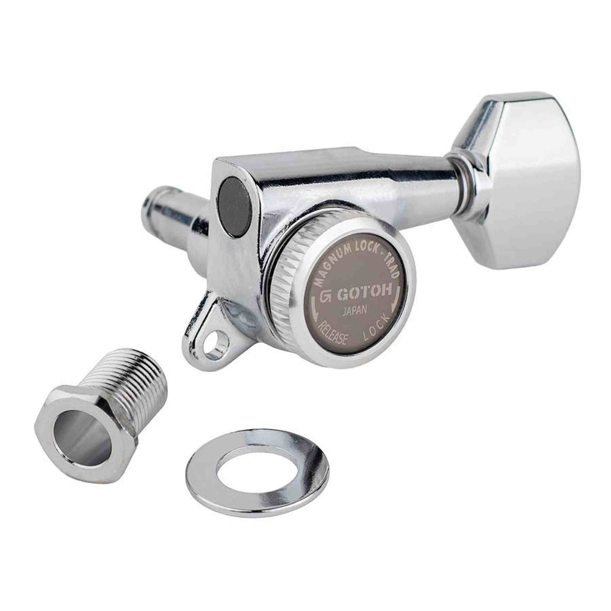Gotoh GTH14088 SG381 stemmechanieken (posts 3xL 3xXL) met Magnum Lock Trad and 07 knoppen, 6L, chroom