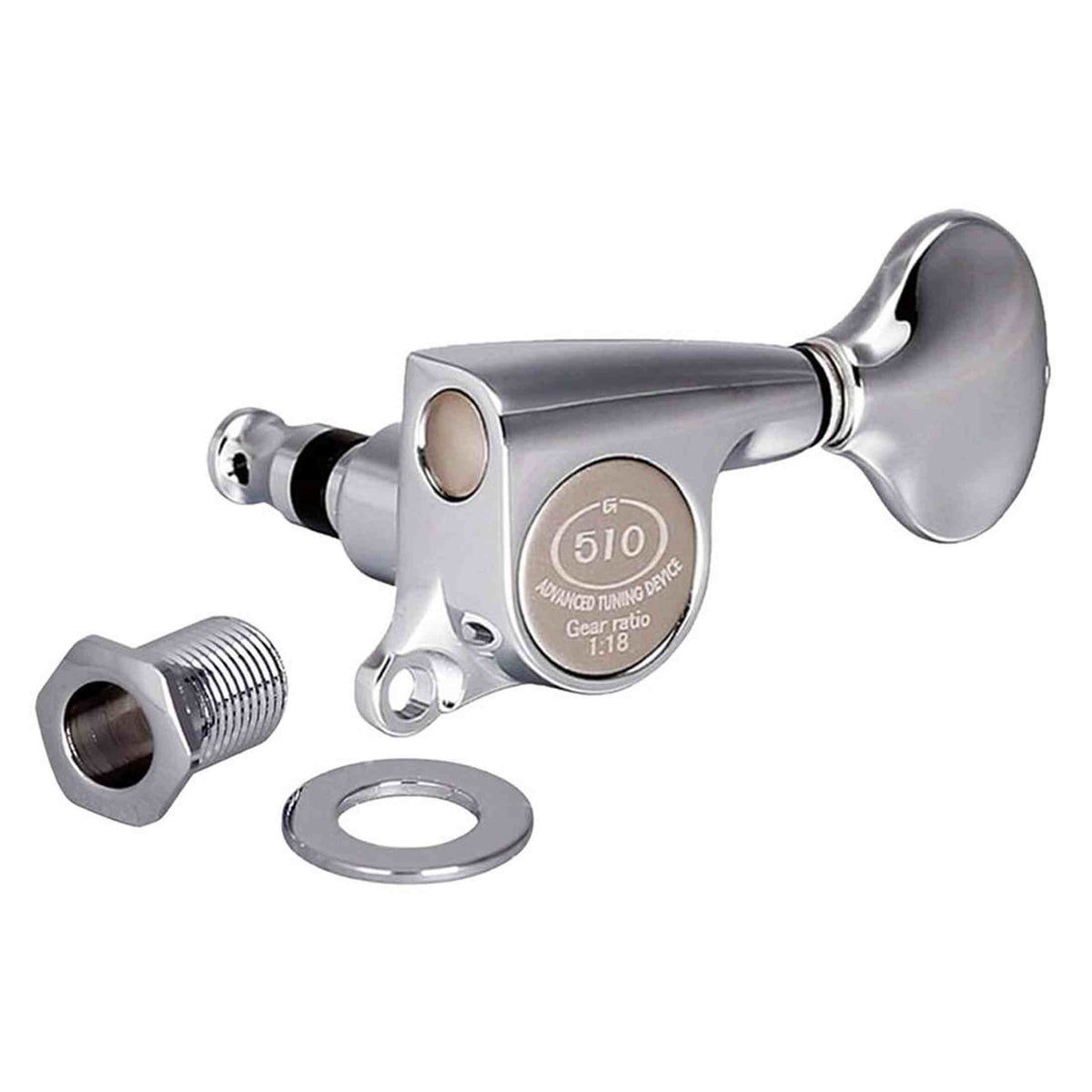Gotoh GTH14936 SGS510Z stemmechanieken met S5 knoppen, 3L3R, chroom