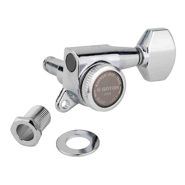 Gotoh GTH15339 SG381 stemmechanieken (posts 2xS 2xL 2xXL) met Magnum Lock Trad and 07 knoppen, 6R, chroom