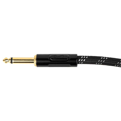 Boston GCRB-30A Prime Series woven jacket instrumentkabel jack–haakse jack 3 meter black tweed