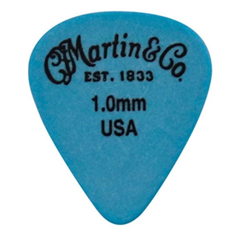 Martin & Co 18A0156 Delrin gitaar plectrums 1.00mm blauw 12 pack