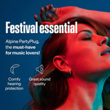 Alpine ALP-PP PartyPlug Oordoppen – Transparant, met Muziekfilter 3 Maten