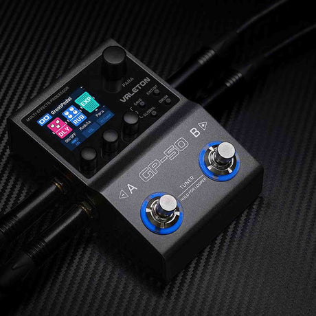 Valeton GP-50 multi-effects processor – NAM & IR loader, 100+ effecten, oplaadbare batterij