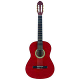 A. Martinez MTC-083/R 3/4 klassieke gitaar dark red transparent met truss rod