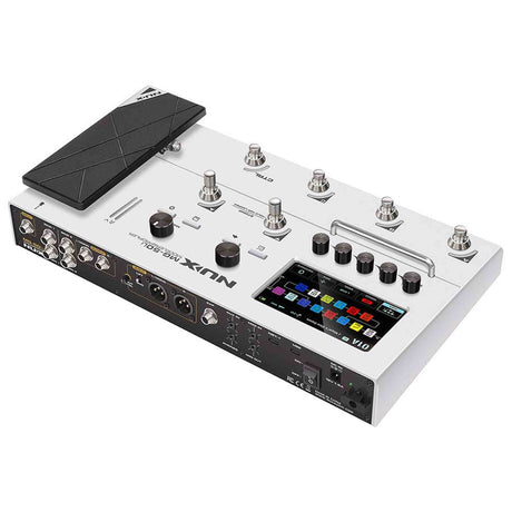 NUX MG-50Li WH Multi-Effects Processor met Amp Modeler, Profiler, Battery, USB Audio en Draagtas, Wit