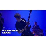Litejam RGB24/WH elektrische gitaar – 24 frets, 144 RGB LED’s, HSH-configuratie, met gigbag, wit