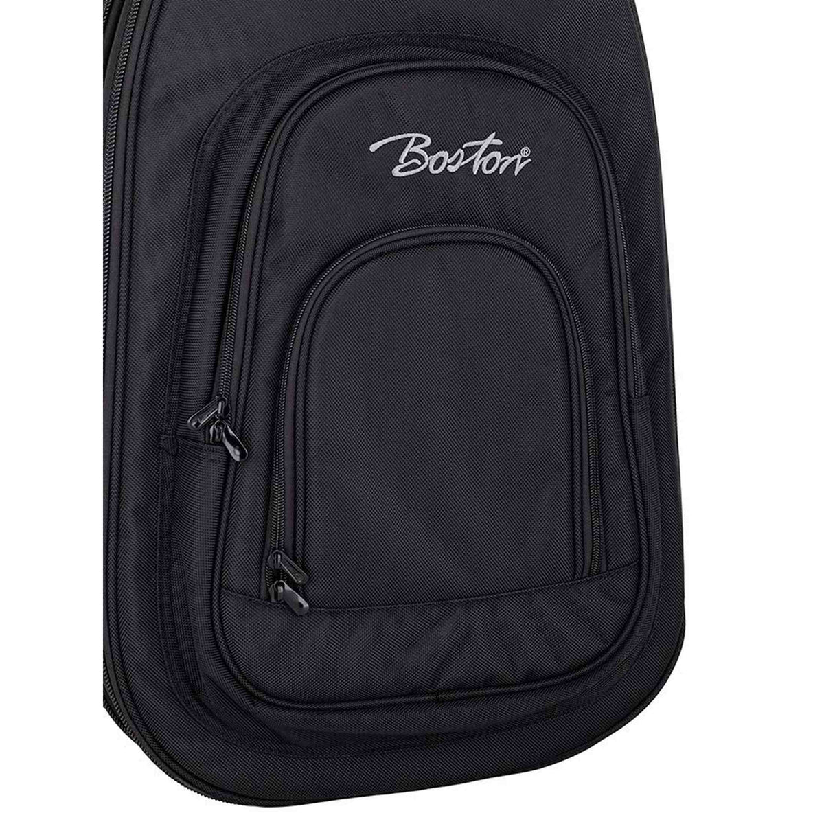 Boston EGB2-565 deluxe gigbag voor 2 elektrische gitaren 25mm padding 1680D zwart rugzakriemen