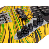 Sire V7N A4/YS Marcus Miller 4-snarige Actieve Basgitaar Matte Yellow Swirl met Elzen Body en Heritage-3 Preamp