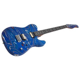 Sire T7 HH/BLSW Larry Carlton T-Style Elektrische Gitaar Blue Swirl met Roasted Maple Hals en Locking Tuners