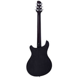 Sire Q7H/TBK Larry Carlton Hollow Elektrische Gitaar Transparent Black met Chambered Mahonie Body en Locking Tuners