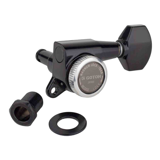 Gotoh GTH15352 SG381 stemmechanieken (posts 6xL) met Magnum Lock Trad and 07 knoppen, 6R, cosmo zwart
