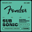 Fender 7350ML SubSonic Bassnaren Stainless Steel Roundwound Long Scale Light Medium 045-100