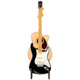 Fender 0991829003 Deluxe Houten Gitaarstandaard 2-Tier Voor Akoestisch en Elektrisch