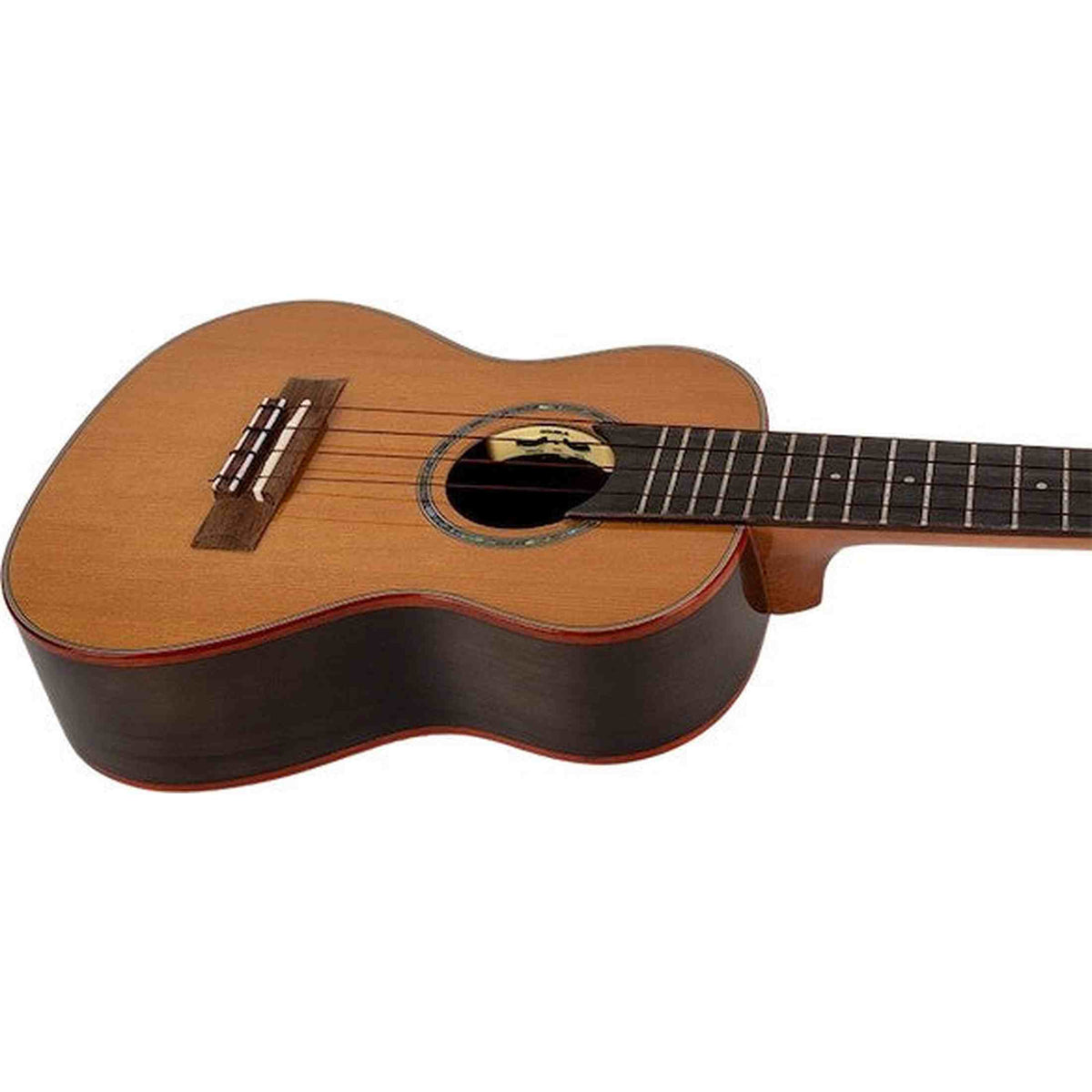 Flight Diana TE Elektrisch-Akoestische Tenor Ukulele met Solid Cedar Top, Walnut Body en Double B1U Pickup