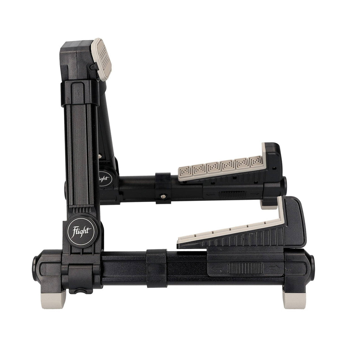 Flight FLUST01-BK Aluminium Ukulele Standaard Opvouwbaar met Rubber Bescherming