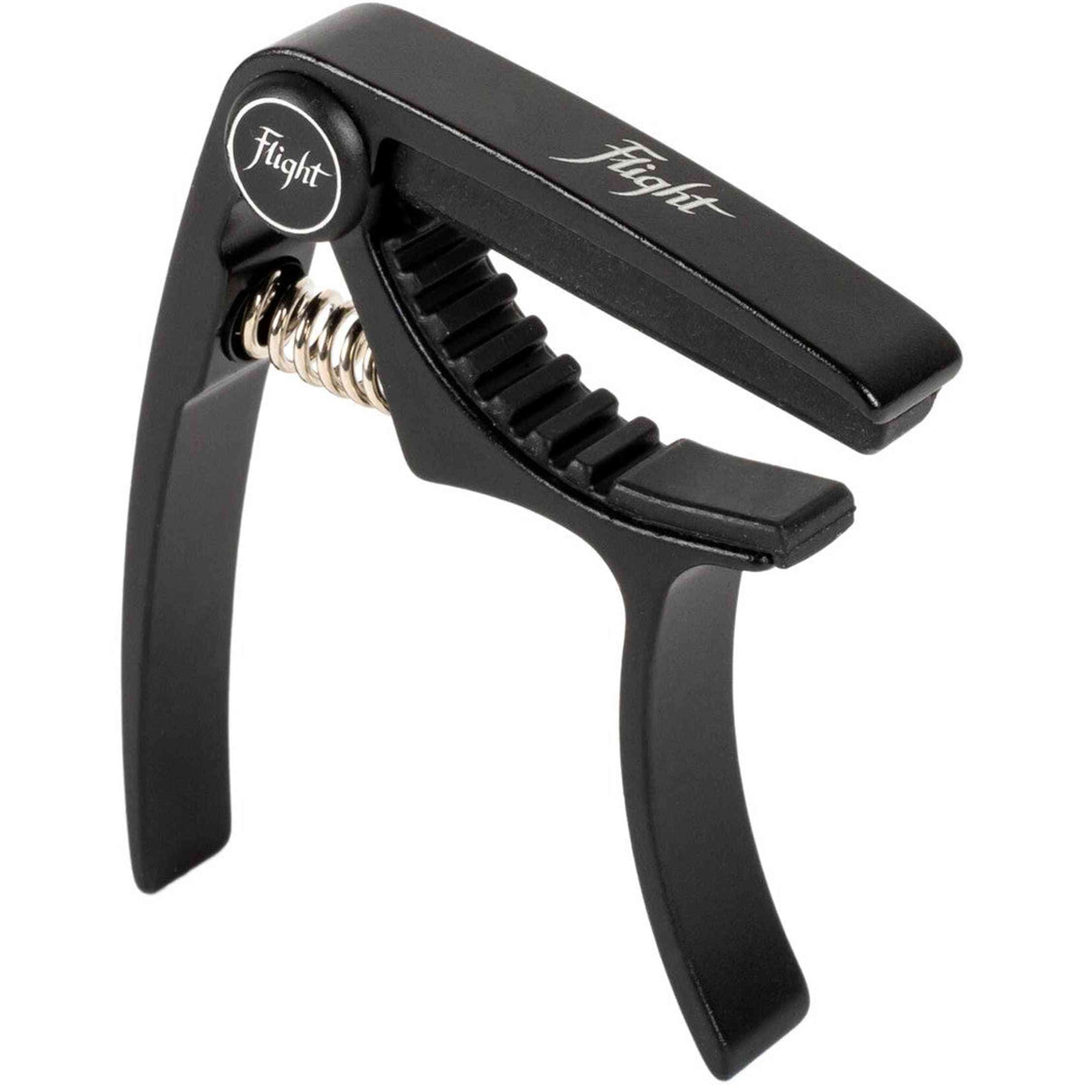 Flight FC-BK Aluminium Ukulele Capo Zwart met Veermechanisme