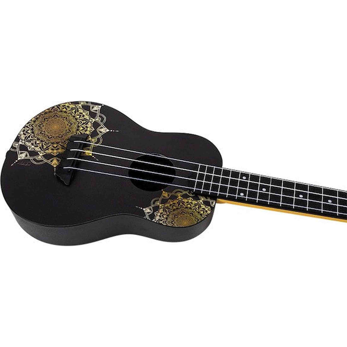 Flight TUC-40 GD Mandala Concert Ukulele met Linden Top, ABS Body en Gold Mandala Print