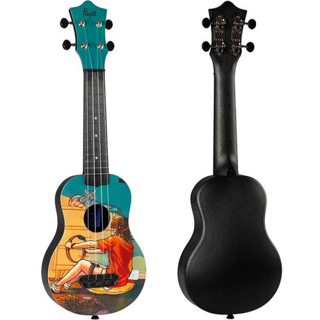 Flight UTS-42 GAME Ultra Travel Soprano Ukulele met Polycarbonate Body en Fluorocarbon Snaren