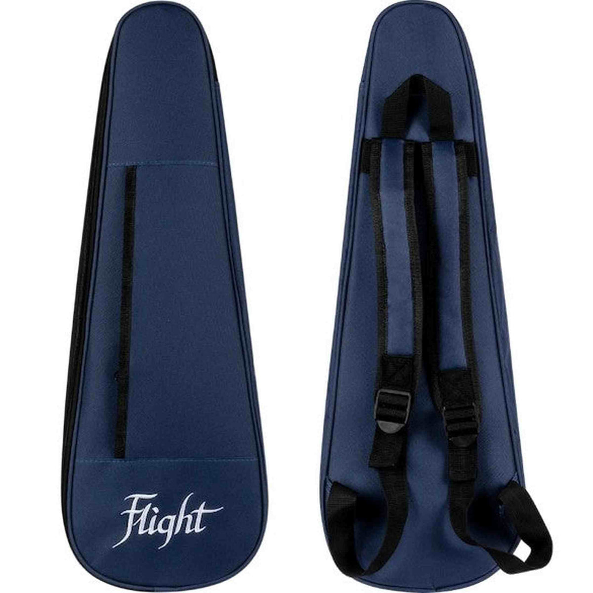 Flight Iris Concert DB Ukulele met Solid Spruce Top, Mahogany Body en Blauwe Afwerking