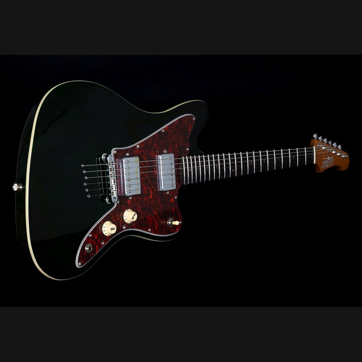 JET JJ-350 GR R Offset Elektrische Gitaar HH Rosewood Toets Hardtail Groen