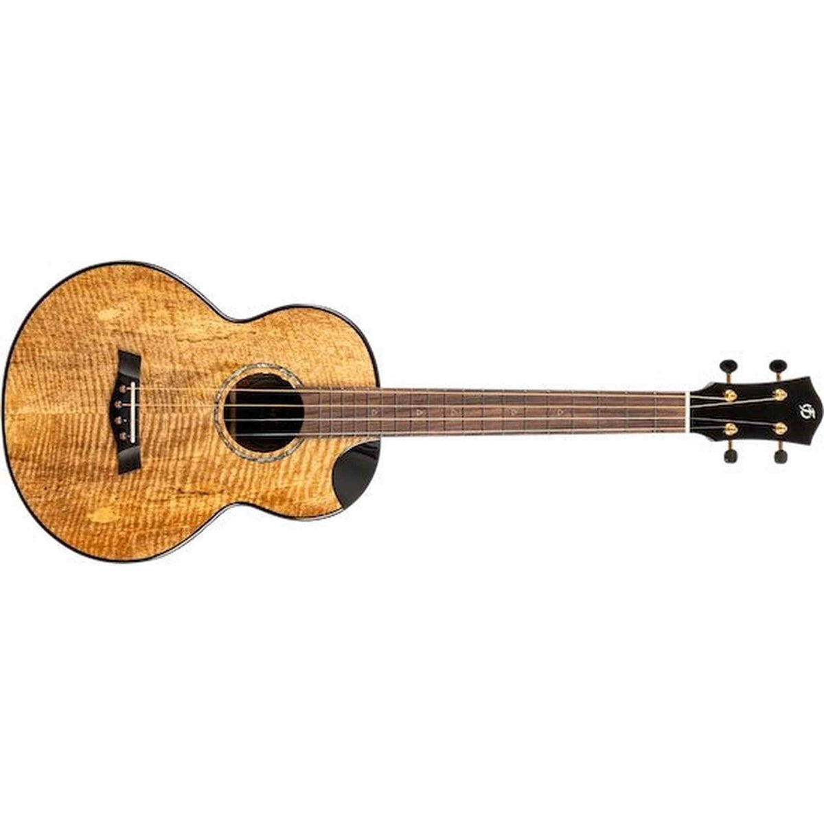 Flight Maia Baritone EQ-A Elektrisch-Akoestische Baritone Ukulele met Solid Mango Top, Rosewood Body en Stalen Snaren