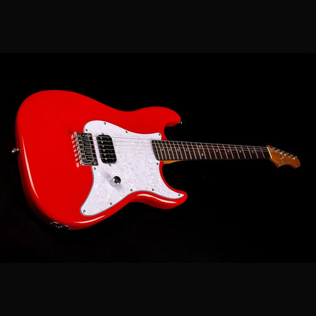 JET JS-400 HT RD S-style Elektrische Gitaar Humbucker Hardtail Rosewood Toets Rood