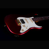 JET JS-480 WR G S-style Elektrische Gitaar HSS Alnico V Tremolo Rosewood Toets Wijnrood met Gouden Hardware