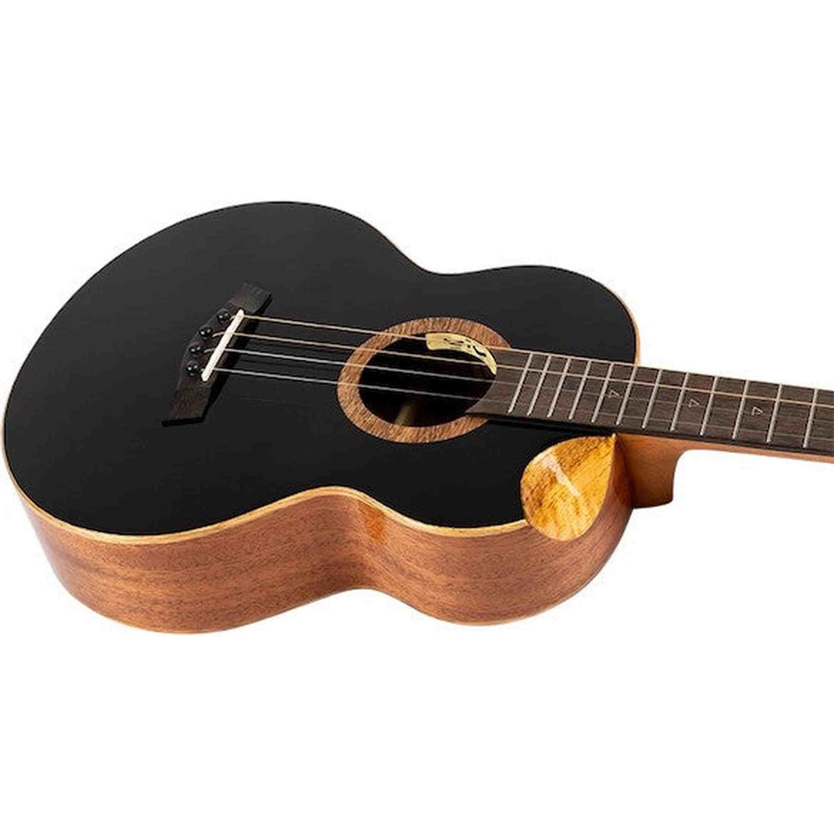 Flight Nora Baritone EQ-A Elektrisch-Akoestische Baritone Ukulele met Solid Sitka Spruce Top, Mahogany Body en Stalen Snaren