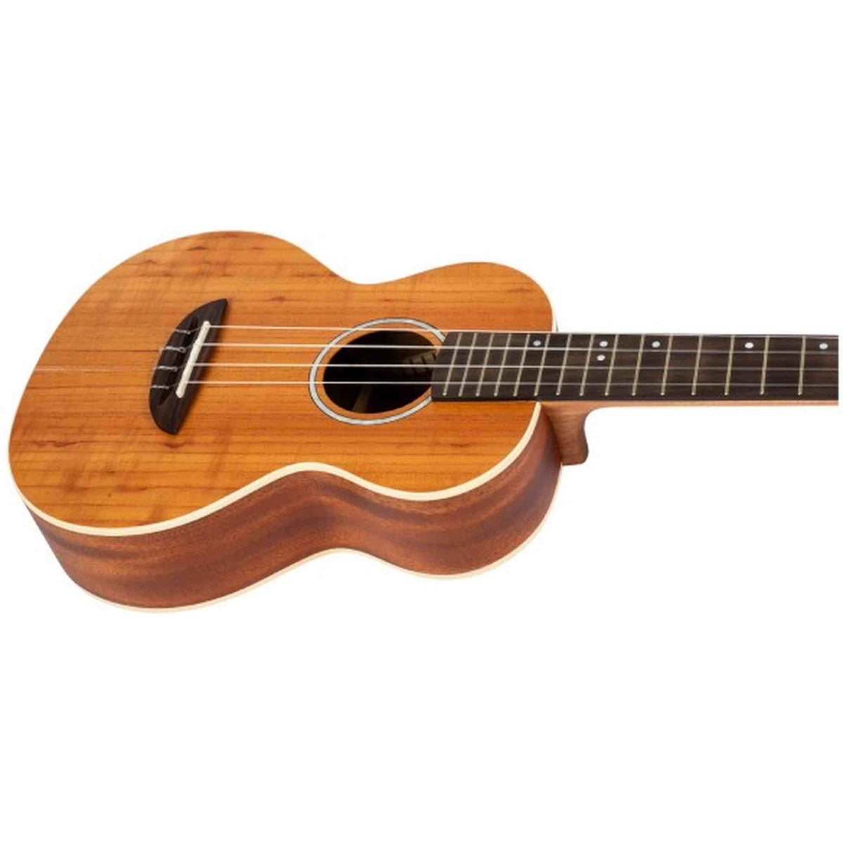Flight Iris Tenor Calantas Ukulele met Solid Calantas Top, Mahogany Body en Fluorocarbon Snaren