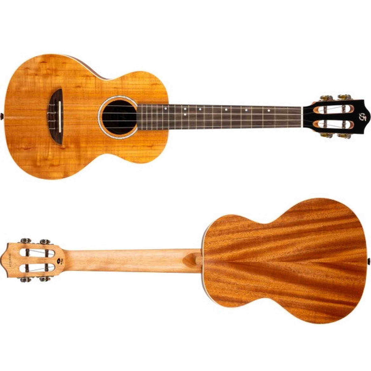 Flight Iris Tenor Calantas Ukulele met Solid Calantas Top, Mahogany Body en Fluorocarbon Snaren