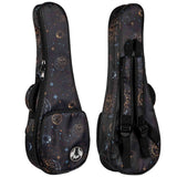 Flight FUB-C-GALAXY Gevoerde Gigbag voor Concert Ukulele met Galaxy Design en Accessoirevak