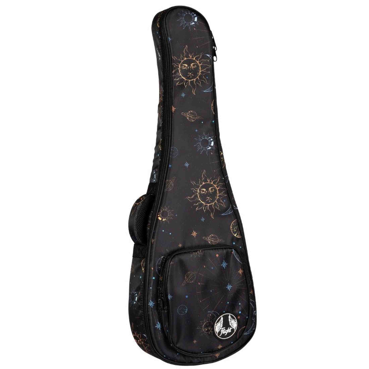 Flight FUB-T-GALAXY Gevoerde Gigbag voor Tenor Ukulele met Galaxy Design en Accessoirevak