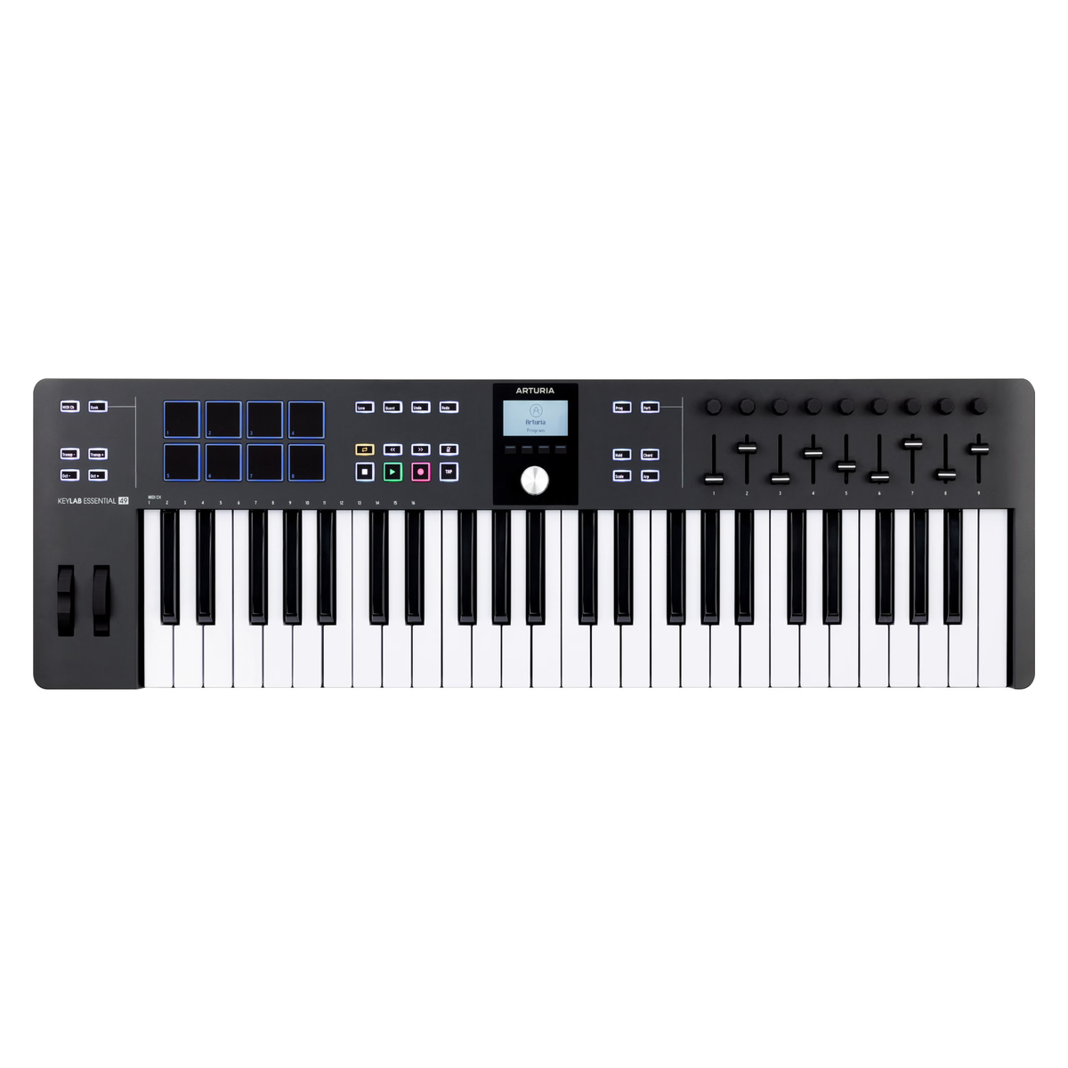 Arturia KeyLab Essential mk3 49 Black – USB/MIDI keyboard met 49 toetsen en DAW-integratie