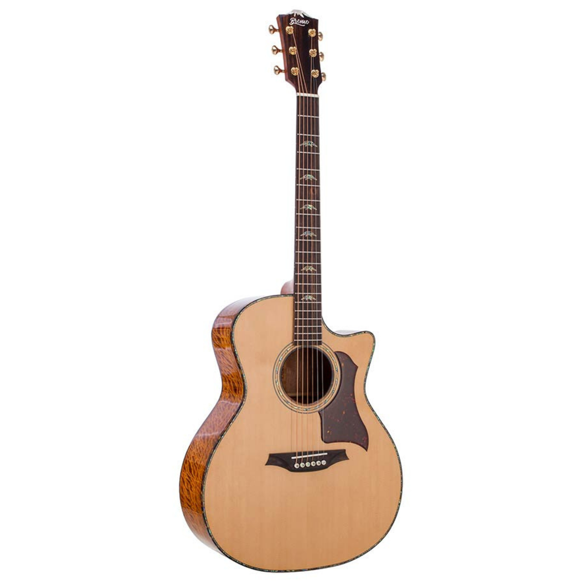Bromo BAN2CE Danali Series Grand Auditorium Massief Bovenblad Akoestische Gitaar polyurethaan Hoogglans met Tas