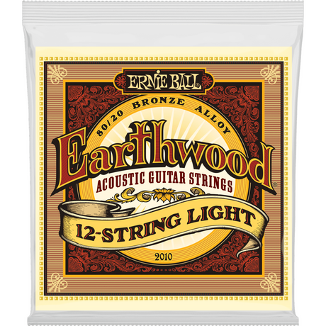 Ernie Ball 2010 Earthwood Akoestische Gitaar Snaren 12-String Light 009–046 80/20 Bronze