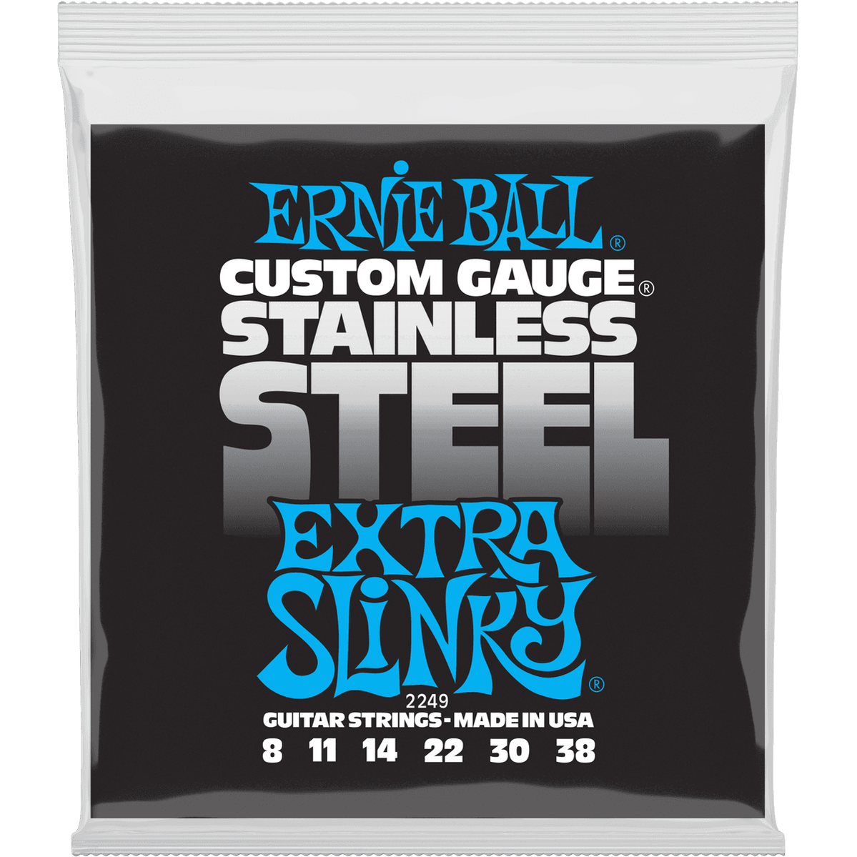 Ernie Ball 2249 Extra Light elektrische gitaarsnaren 008-038