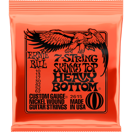 Ernie Ball 2615 Skinny Top Heavy Bottom elektrische gitaarsnaren 7-snarig 010-062