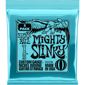 Ernie Ball 3228 Mighty Slinky elektrische gitaarsnaren 3-pack 0085-040