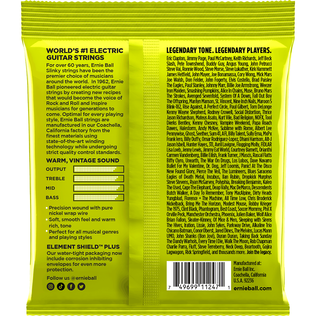 Ernie Ball 3251 Regular Slinky elektrische gitaarsnaren 3-pack 010-046